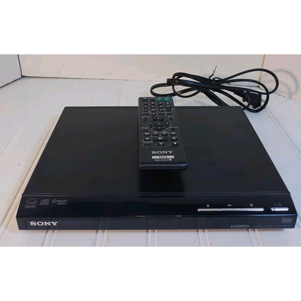 Sony DVP-SR510H Upscaling HDMI 1080p Full HD DVD w/Remote Tested Working ✅✅